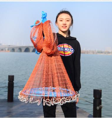 China Monofilament 1.5m Hand Frisbee String Net Welded Iron Chain Casting Easy Casting Net for sale