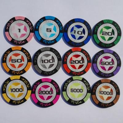 China New Design Ceramic Round Set Professional Entertainment Poker Small Poker Chips for sale