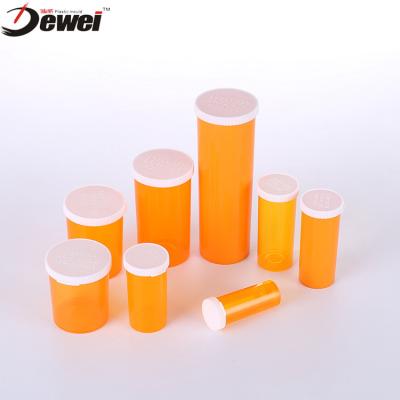 China Food Grade PP Plastic Snap Cap Vials 6dr 8dr 10dr 13dr 16dr 20dr 30dr 40dr 60dr Amber Plastic Medicine Bottle Customized for sale