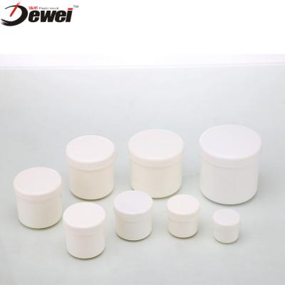 China Simple design plastic ointment jars pp jars skin care plastic jar cream white plastic ointment jar for sale