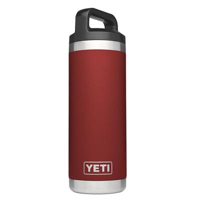 China 18oz 36oz Vacuum Stocked Insulated Stainless Steel Sports Water Bottle With TripleHaul Cap Navy YETIRambler for sale