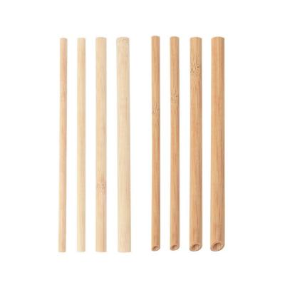 China High Quality Natural Bamboo Drinking Straws Reusable Eco-Friendly Wholesale Disposable With Cleaning Brush for sale