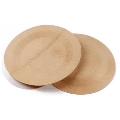 China Disposable All Size Customized Disposable Eco-Friendly Disposable Cutlery Round Bamboo Wood Square Dish Set for sale