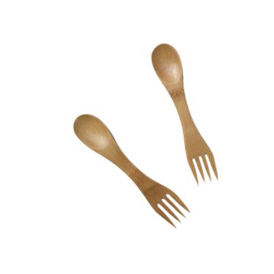 China Buy Disposable Spork up to date for all Camping spork of Mini Wooden Bamboo Spoon and Reusable Fork for sale