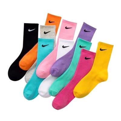 China High Grade QUICK DRY Hot Selling Amazon Price Brand Logo Cheap Cotton Socks Adult Size Men's Gift Sports Deodorant NK Socks for sale