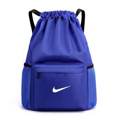 China Sports Good Quality Sports Gym NK Shoes Drawstring Bag Backpack Traveler Polyester Pocket Bag Custom Wholesale Anti-theft Logo for sale