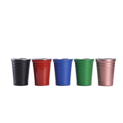 China Food Grade Wine Tumbler Cup Single Wall 304 Stainless Steel Beer Cup for sale