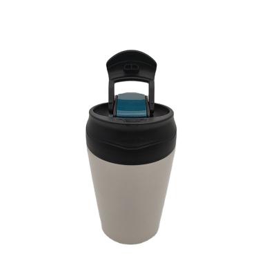 中国 Vacuum Insulated Coffee Mug 400ml Stainless Steel Double Wall With Leak Proof Lid 販売のため