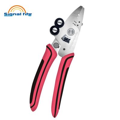 China FTTX Most Popular and high quality Signal Fire ZSQ-08 8-in-1 Wire stripper scissors Miller pliers fiber optic cable stripper for sale