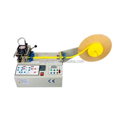 China Motorized Type PFL-919 Cloth Bag Factory Bases Hot And Automatic Cold Cut Bag Belt Cloth Webbing Leather Strap Band Cutting Machine for sale