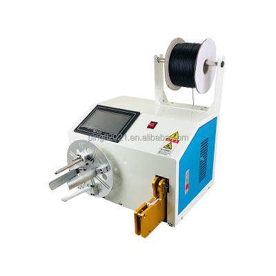 China PFL-1080A PVC High Speed ​​Electric Power Semi Automatic Cable Roll Desktop Cable Winding and Tied Machine for sale