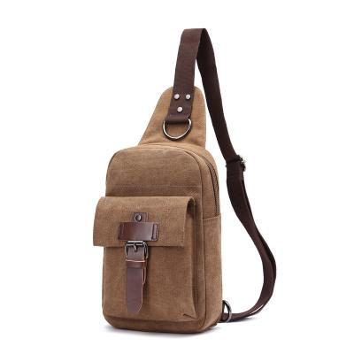 China Wholesale Latest Canvas Chest Bag Shoulder Messenger Bag for sale