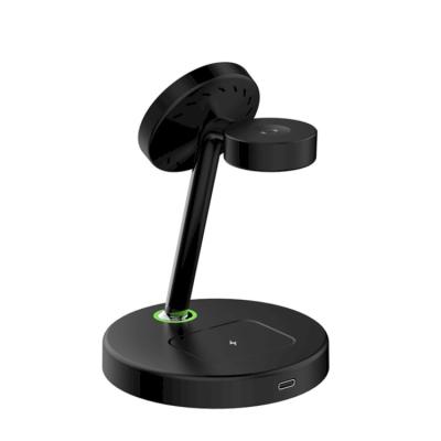 China New Style Watch Earphone WIRELESS CHARGE Fast Charging Stand 3 in 1 Type-C Magnetic Watch Wireless Charger for sale