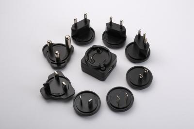 China 6W Interchangeable Plug Power Adapter 5V 1A 5V 1.2A 6V 1A 12V 0.5A for sale