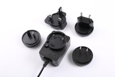 China 5V 2A 6V 2A 12V 1A 12W Interchangeable Plug Power Adapter AU EU US UK Multi Plugs for sale