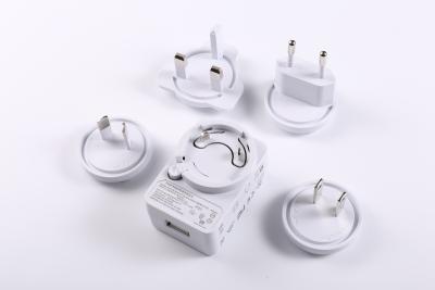 China 30W AU US EU UK Interchangeable Plug Power Adapter 5V 3A 12V 2.5A 12V 2A 24V 1A for sale