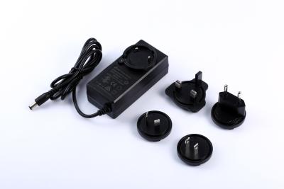 China 36W 5V 5A Interchangeable Plug Power Adapter 9V 3A 12V 3A 18V 2A 24V 1.5A for sale