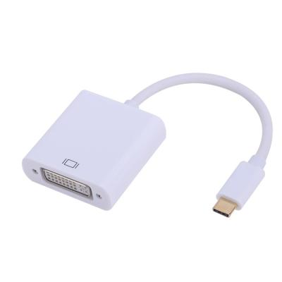 China Multimedia 1080P USB 3.1 Type C Male To DVI Female Adapter Cable for sale