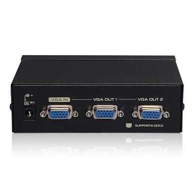 China Support 1080P 1In 2 Out VGA 1x2 VGA Splitter 250MHz ES-E051 for sale