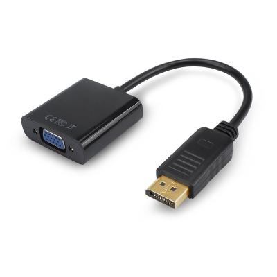 China Multimedia DisplayPort to VGA Cable Adapter DP to VGA Converter Male to Female for sale