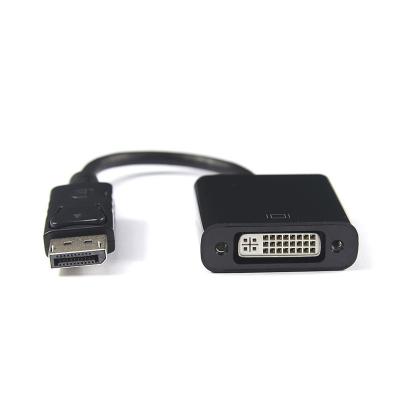 China Multimedia Factory Price Displayport to DVI Adapter Converter DP to DVI Male to Female Cable 1080P Adapter for sale