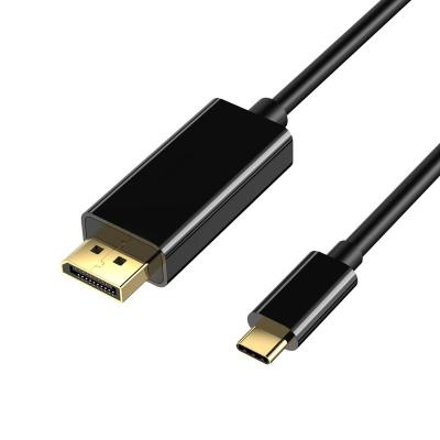 China Multimedia 4K 60HZ Type C to DisplayPort Male to Male USB 3. 1 Type C to DP Cable Converter for sale