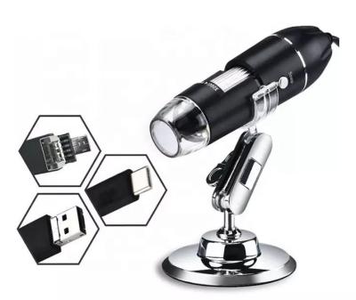 China 8LED 3 in 1 USB Digital Microscope Magnifier 1600X Microscope ES-T802 for sale