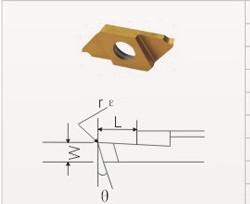 China Carbide cut-off insert parting off insert Cut-off insert inserts for machining small parts LCTP machining diameter≤7mm for sale