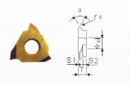 China Threading turning insert TTX32 Carbide threading turning inserts TTX32 for machining small parts in all cutting material for sale