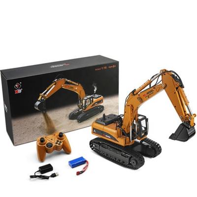 China Wltoys 16800 Forward Metal RC Excavator 1/16 Scale 2.4G Engineering Diecast Vehicle with Lighting and Sound VS Huina 1580 for sale