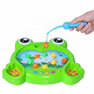 China Educational Toy Kids Educational Toy Battery/USB Powered Electric Flog Design Fishing Game for sale