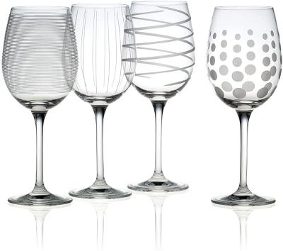 China Easy to clean Mikasa cheer white wine glasses, set of 4, clear for sale