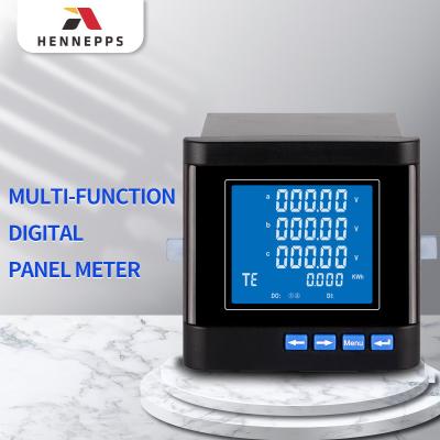 China Hennepps LCD Display Digital Multimeter Three Phase Smart Multifunction Smart Electricity Meter Energy Meter HN186TE for sale