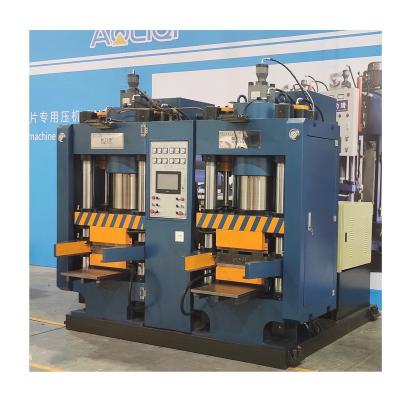 China Semi-automatic Building Material Stores 200T Two Stations Brake Pads Production Machine for sale