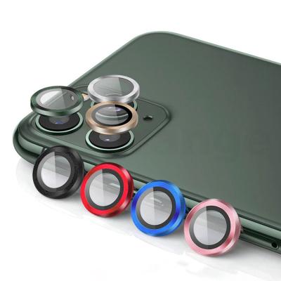 China Colorful Shiny Mobile Camera Lens Shades Phone Ring Cover Camera Lens For iPhone 13 Pro Scratchproof Screen Protector for sale