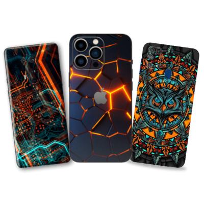 China Diy 3D relief film form phone back sticker smart relief embossed skin 3D mobile back cover raw material for Smartphone mobile skin sticker film for sale