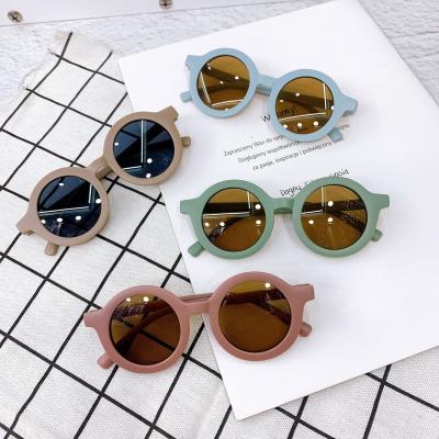 China Around 2022 Kids Sunglasses For Baby Toddler Shades Child Sunglasses Color Round Kids Sunglasses Wholesale for sale