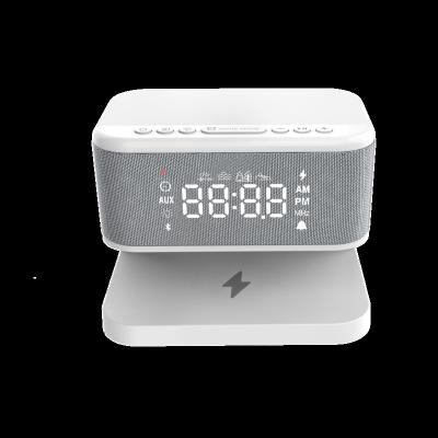 China Wireless Charger for Senya-pro Wireless Charger Alarm Clock 8-in-1 White Bluetooth Speaker Wireless Sound Machine Night Light Night Mobile Phone Machine 2023 New for sale