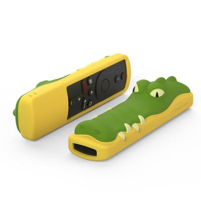 China Nontoxic ; Untra-thin Cartoon Crocodile TV Remote Control For MI TV/MI BOX S/MI BOX 3/MI TV 4X Stick Anti-slip Soft Silicone Cover Case for sale