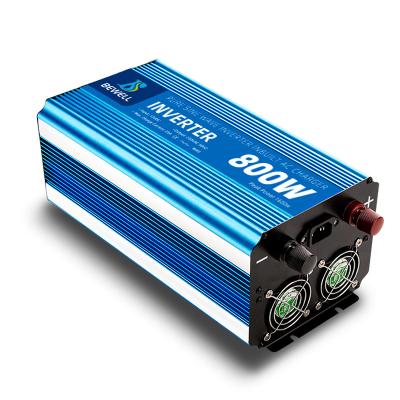 China Inverted UPS 12v 24v Bewell 800w Material Shell Inverter Charger Pure Sine Wave Inverter With Battery Charger for sale