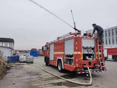 China PM80/SG80 Emergency Fire Trucks Water 5800L Foam 2000L 2+4 Persons HOWO Electric Fire Engine for sale