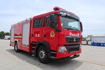 China PM80/SG80 HOWO Leiter Feuerwehr Rettungswagen Sinotruk 8500MM zu verkaufen