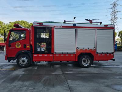 China HOWO Water Tank Fire Truck Water 3000L Class B Foam 500L for sale