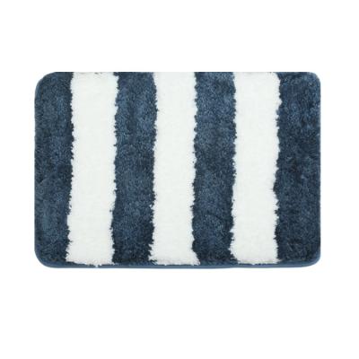 China Washable Factory Wholesale Absorbent Bath Room Mats Long Pile Microfiber Soft Non Slip Shaggy Non-Slip Bathroom Mat for sale