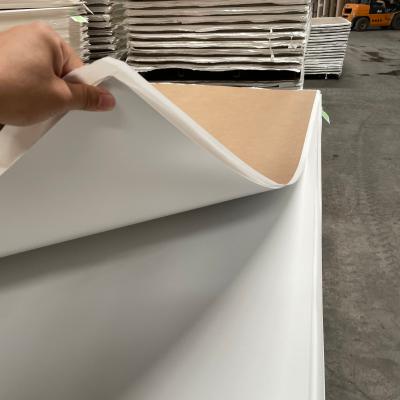 China Modern White Color PU Paper Liner MDF for sale