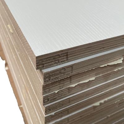 China Full Eucalyptus Core 17mm White Color Melamine Paper Moisture Proof Plywood for sale