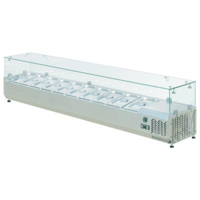 China Commercial Freezer Salad Buffet Display Counter Single-temperature Kitchen Refrigerator Salad Counter, Bain Marie BN-VRX20-335 for sale