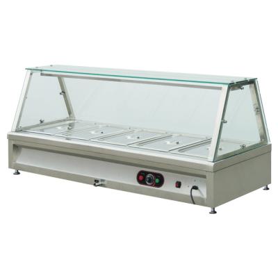 China Top stainless steel food warmer/Table worktop/Hot selling commercial display showcase/Electric buffet BN-B29 for sale