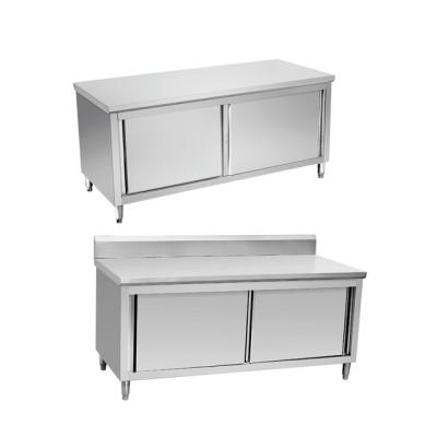 China Environmental Friendly Stainless Steel Furniture Kitchen Storage Cabinet / Sideboard for sale