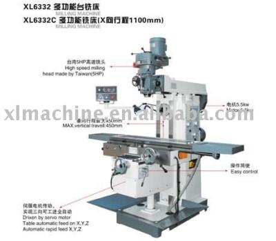 China buy directly from china bridgeport milling machine XL6332 for sale